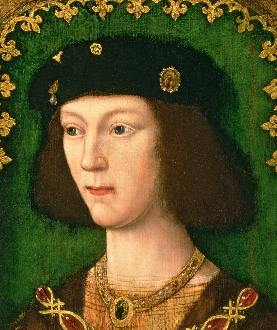 Muotokuva Henrik VIII:sta (1491-1547), n. 1509 (yksityiskohta 119971) tekijältä English School