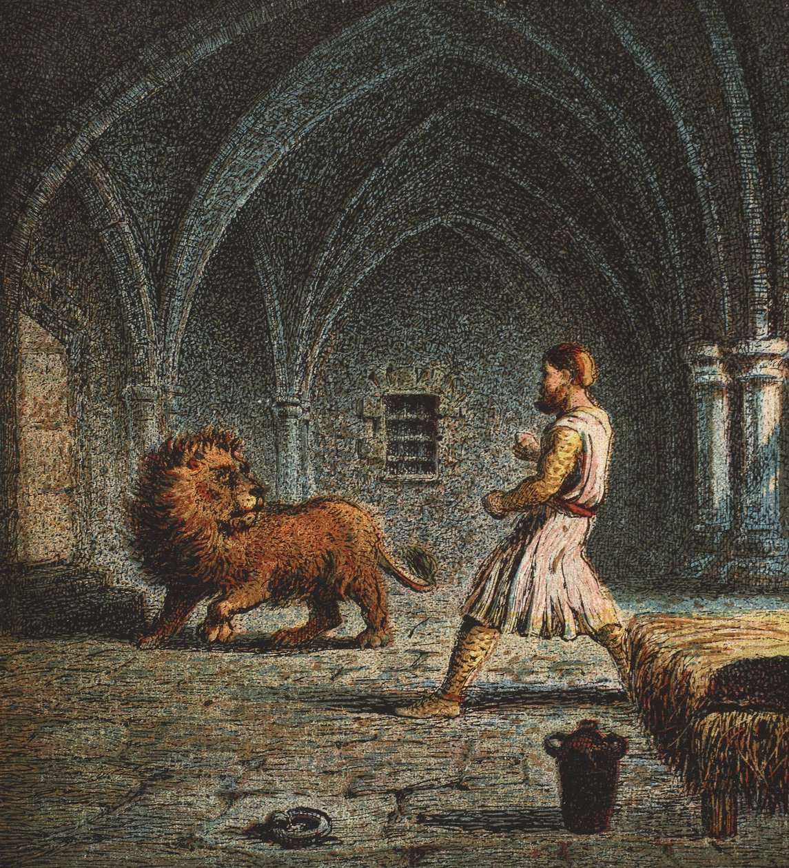 Richard the First and a Lion, pubi. 1890 tekijältä English School