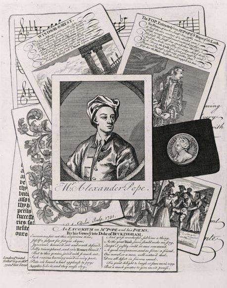 Satiiri Alexander Popen (1688-1744) teoksista tekijältä English School