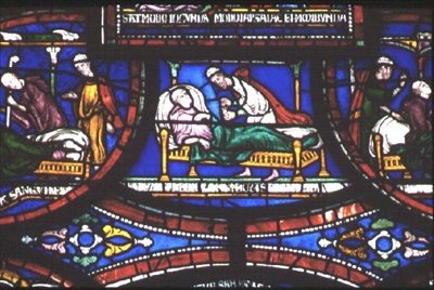 Kohtaus St. Thomas a Becketin elämästä, Trinity Chapel Windows, n. 1220 tekijältä English School