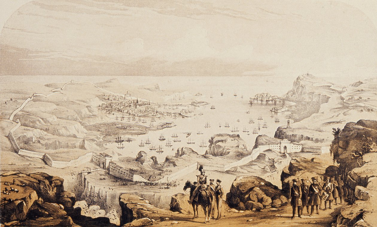 Sebastopol ja linnoitukset nyt käynnissä, 1854 tekijältä English School