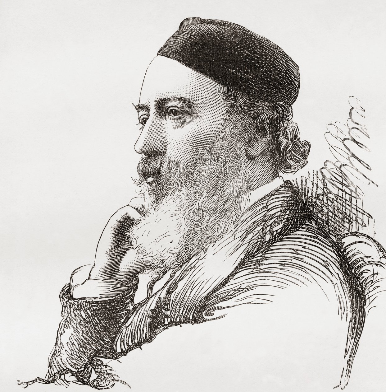 Sir John Gilbert, The Magazine of Art, julkaistiin 1878 tekijältä English School