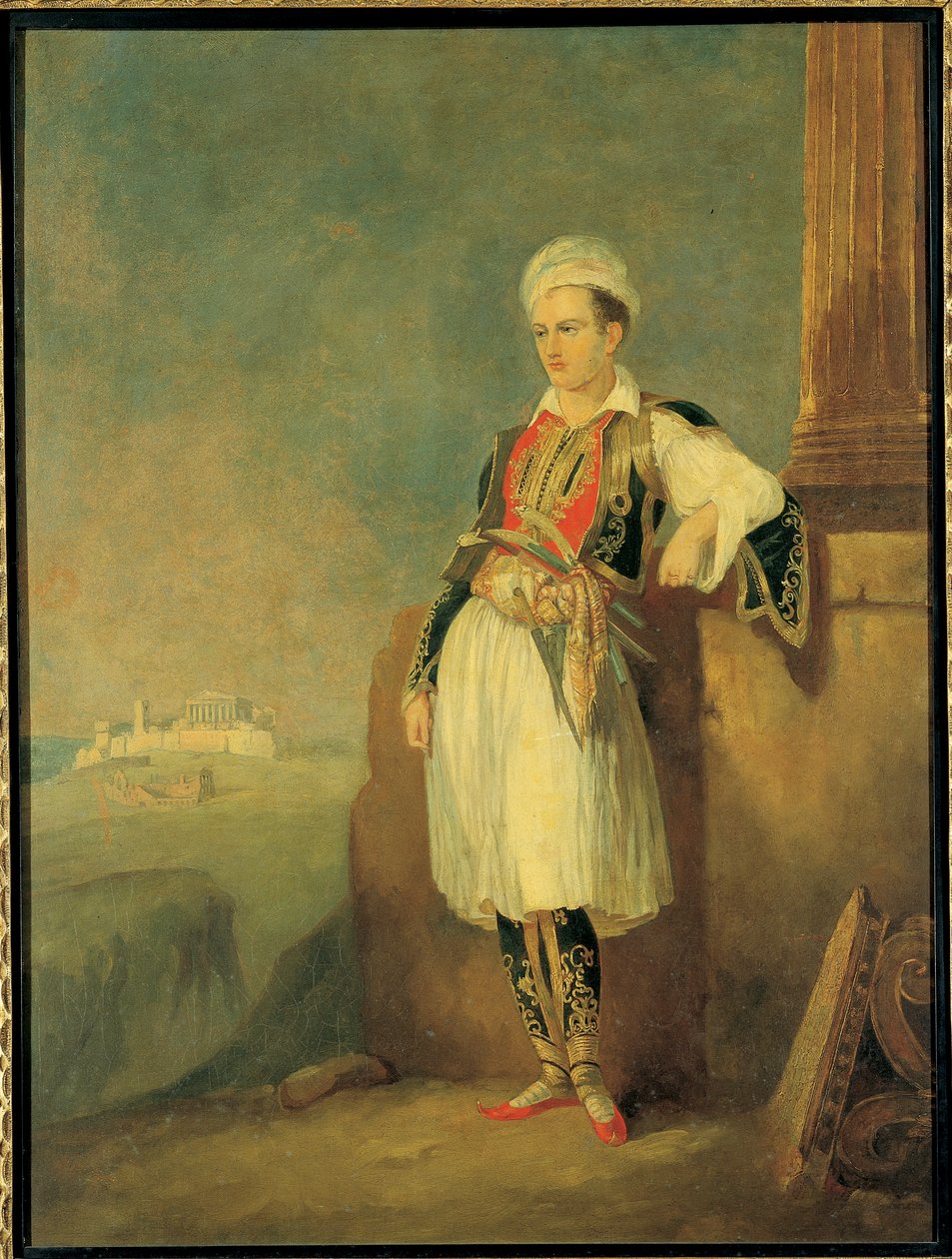 Runoilija Lord George Noel Byronin muotokuva, 1830 tekijältä European School