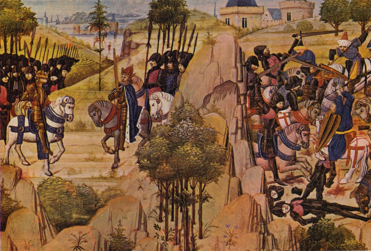 Konrad III ja Ludvig VII tapasivat ristiretkien aikana tekijältä Flemish School