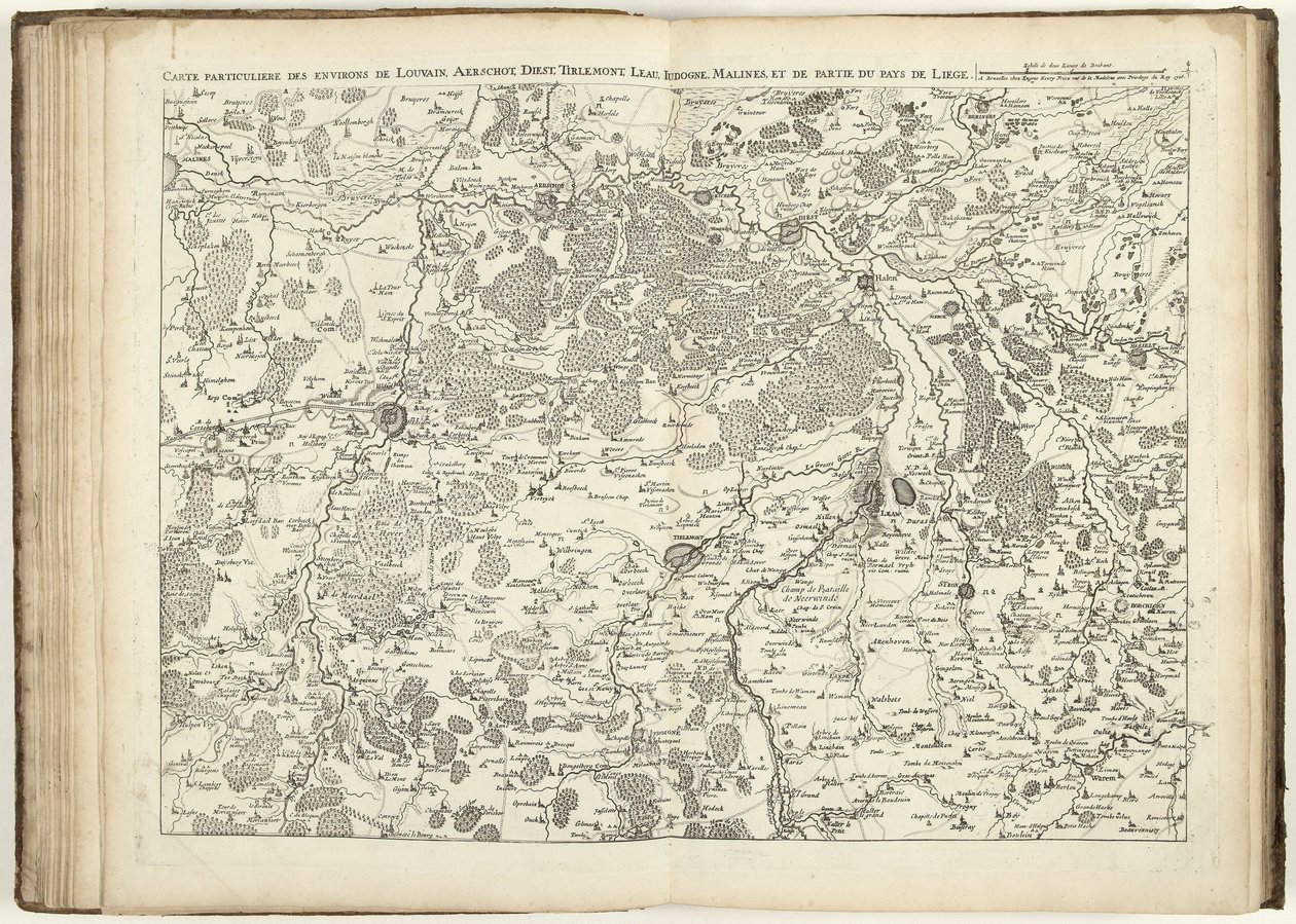 Brabantin kartta, 1706 tekijältä Flemish School