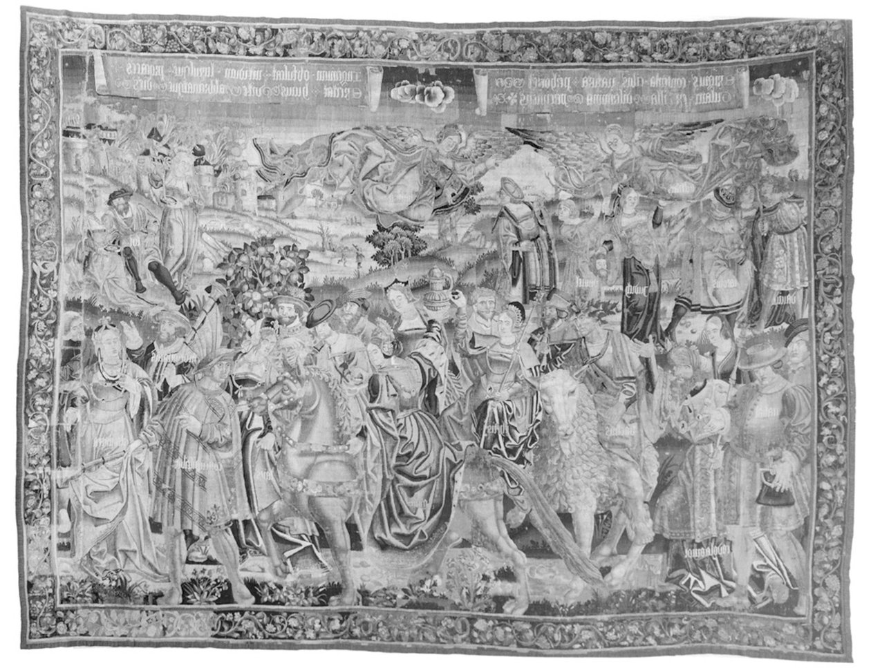 Gulan kulkue, n. 1510 (villa ja silkki) tekijältä Flemish School