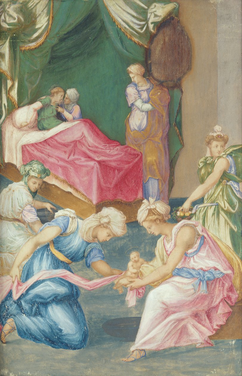 Neitsyen syntymä, 1625-50 tekijältä Fontainebleau School