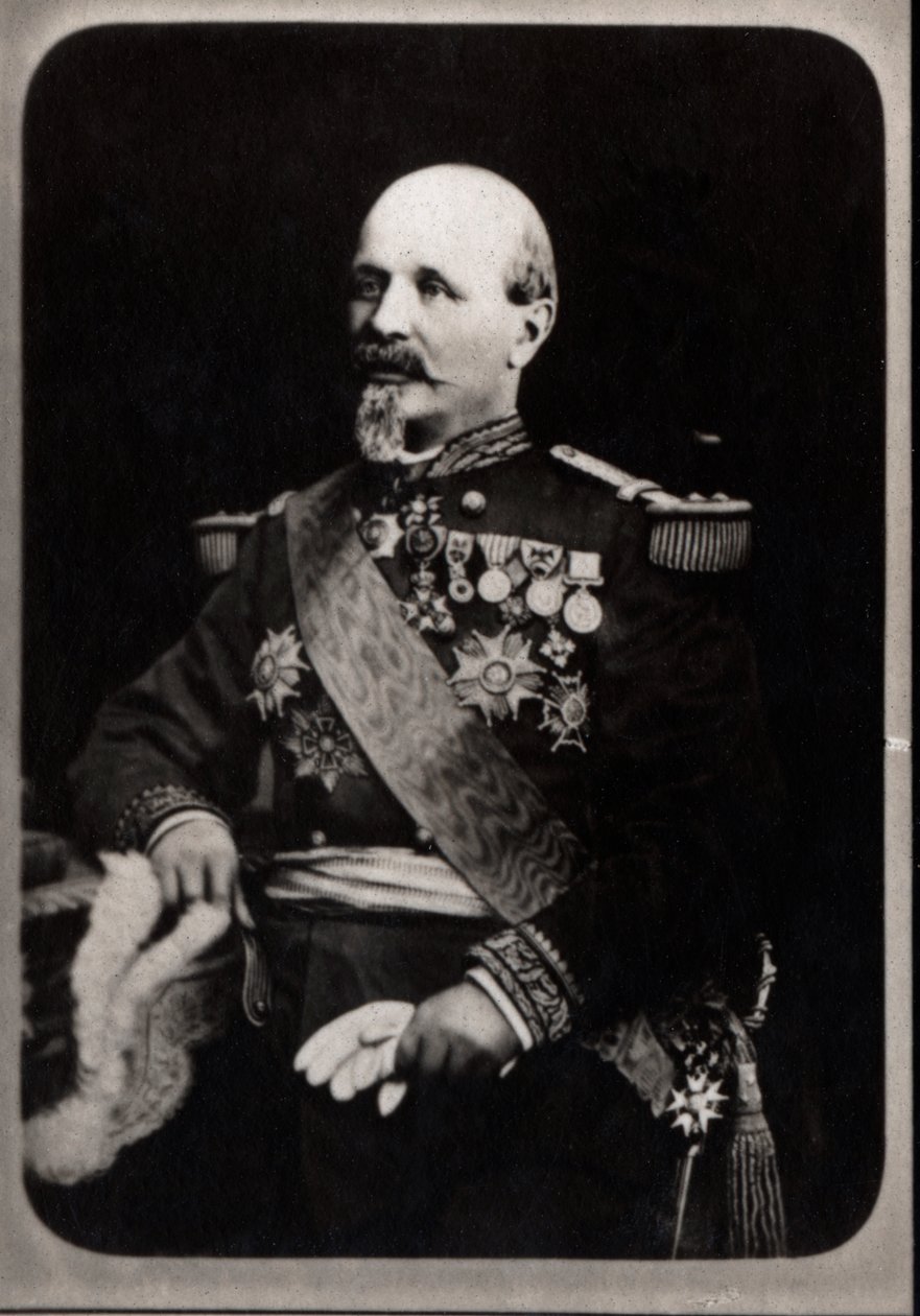 Antoine Eugene Alfred Chanzyn (1823-1883), ranskalaisen kenraalin muotokuva. tekijältä French Photographer