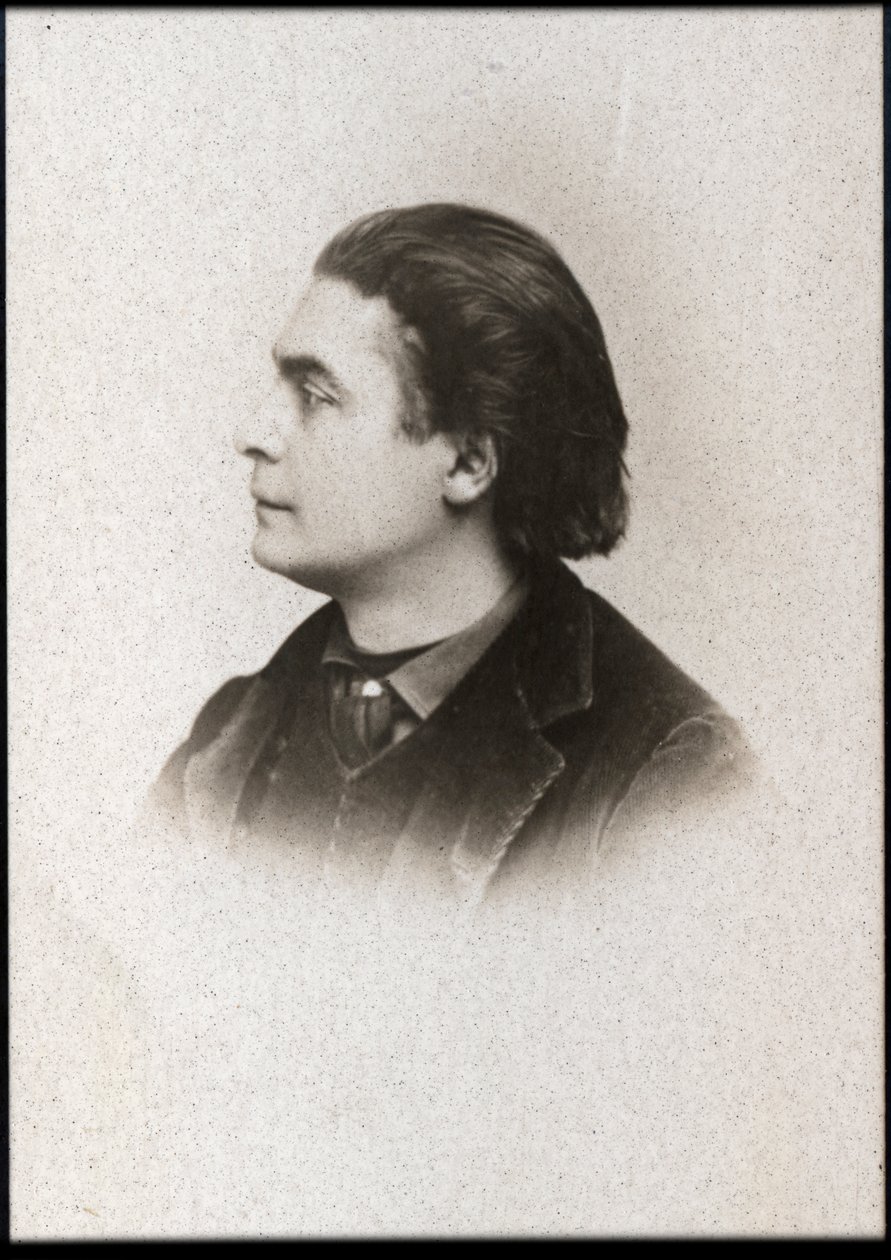 Muotokuva Aristide Bruantista (1851-1925), ranskalaisesta kabareelaulajasta, koomikosta ja yökerhon omistajasta. tekijältä French Photographer