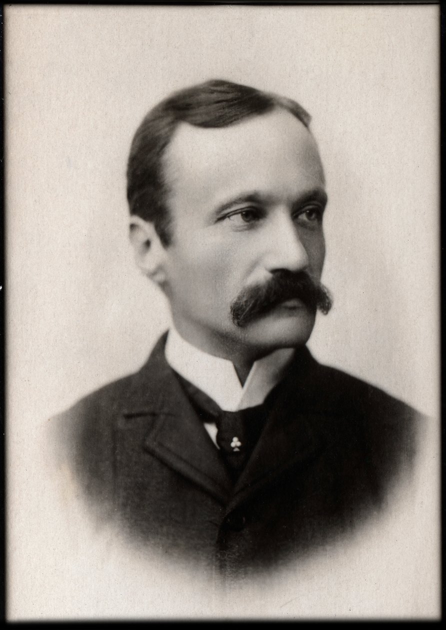 Arrigo Boiton (1842-1918), italialaisen runoilijan, toimittajan, kirjailijan ja säveltäjän muotokuva. tekijältä French Photographer