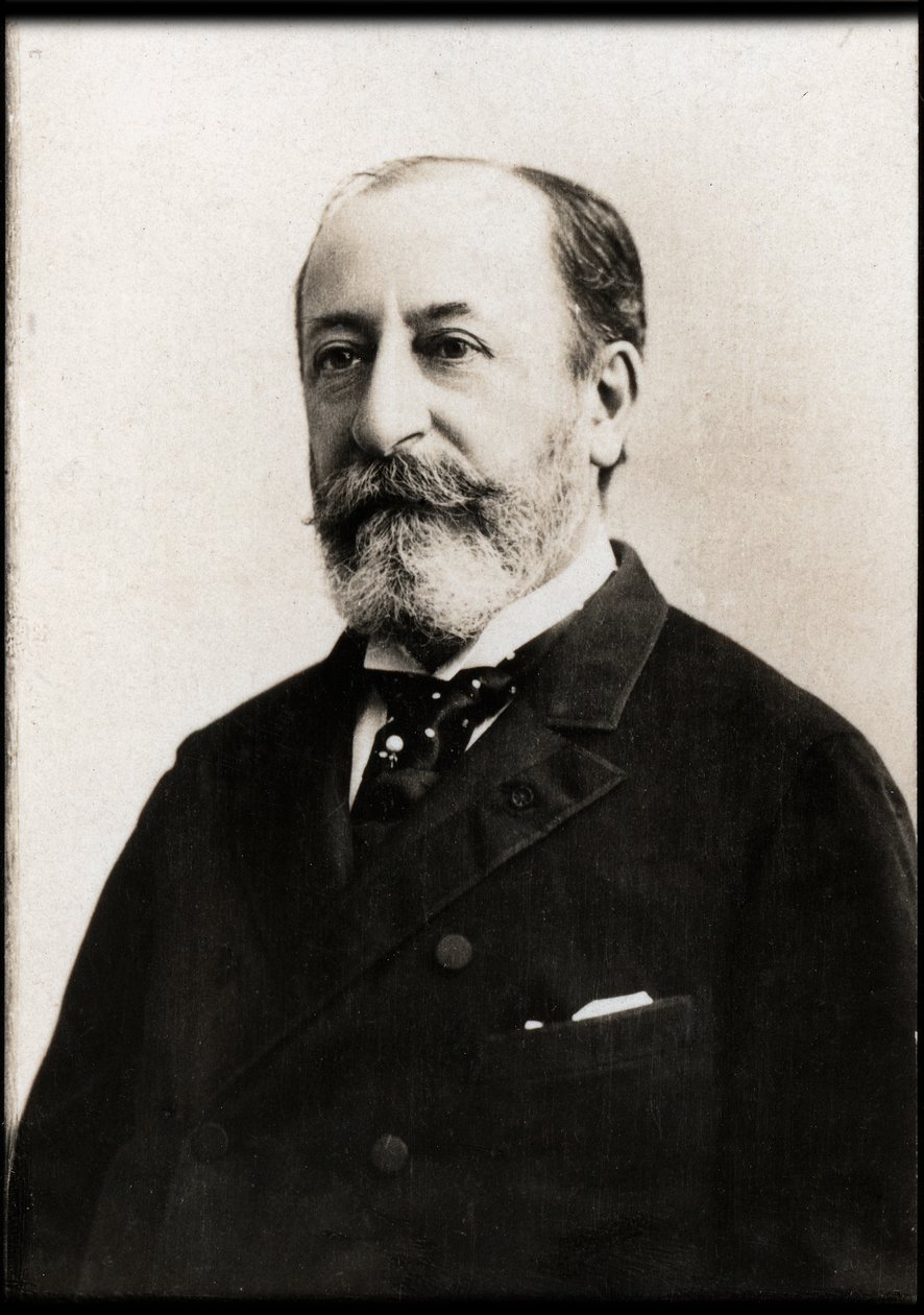 Muotokuva Camille Saint Saensista (1835-1921), ranskalainen säveltäjä, urkuri, kapellimestari ja pianisti. tekijältä French Photographer