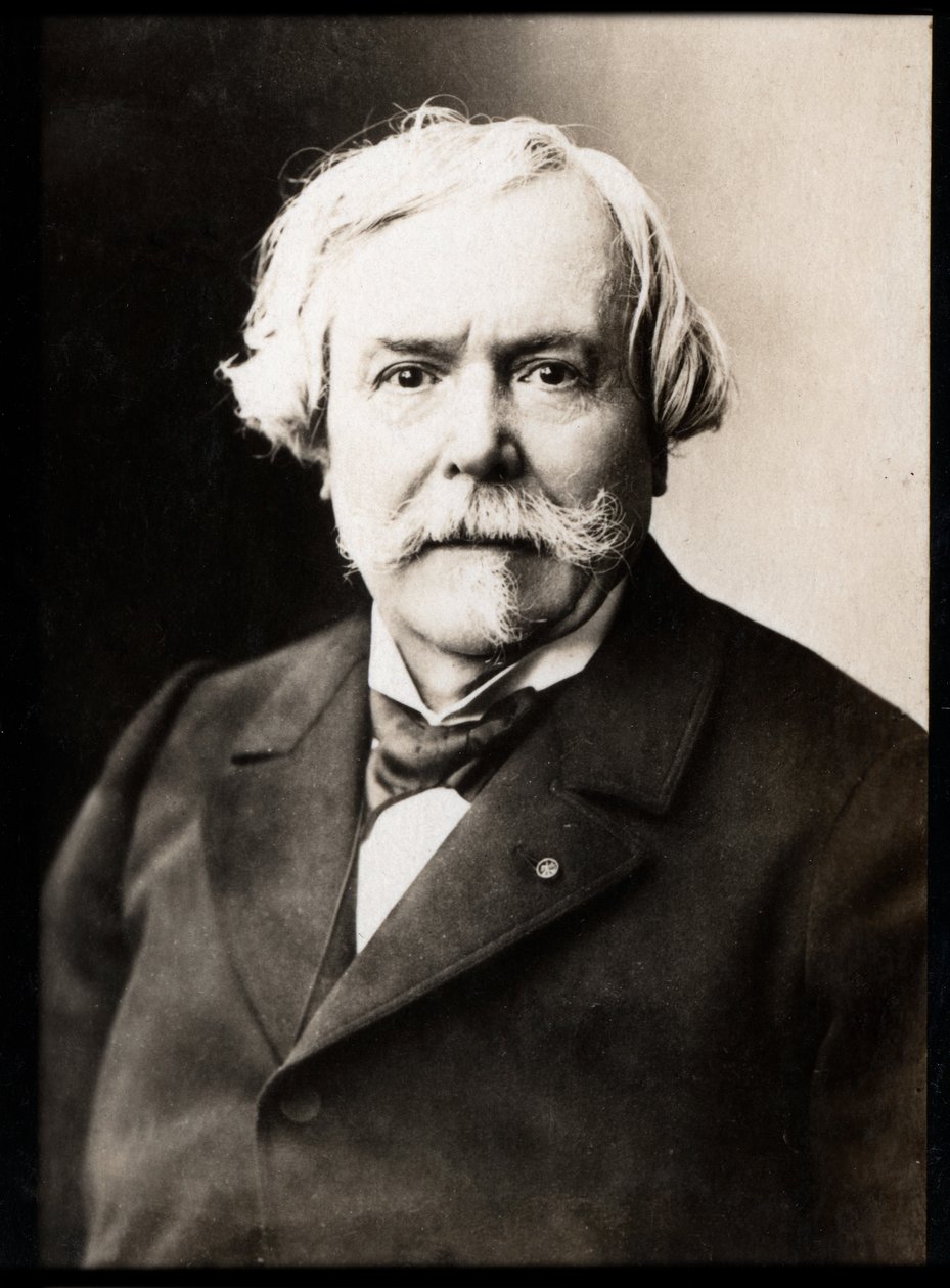 Edmond de Goncourtin (1822-1896), ranskalaisen kirjailijan ja Academie Goncourtin perustajan muotokuva. tekijältä French Photographer