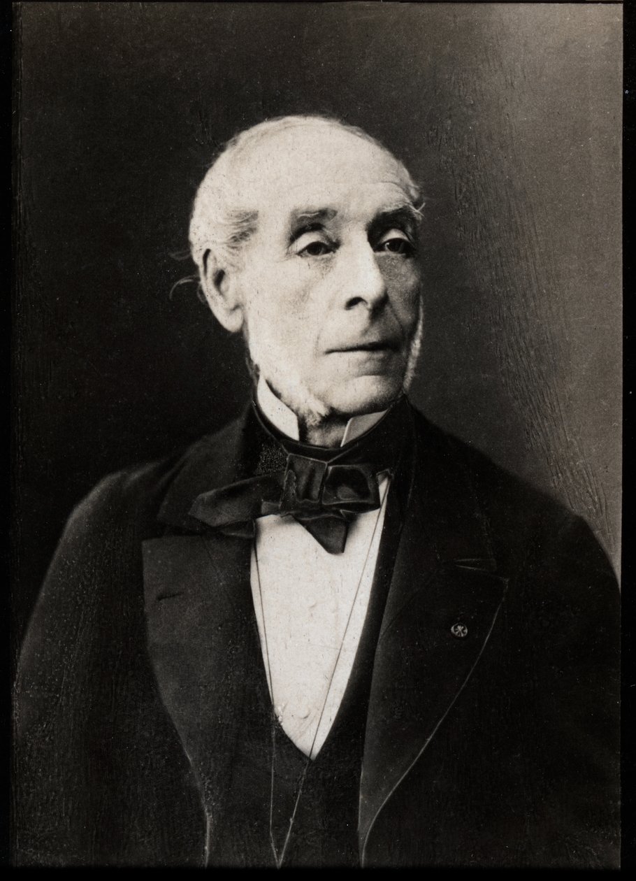Ernest Legouven (1807-1903), ranskalaisen näytelmäkirjailijan muotokuva. tekijältä French Photographer