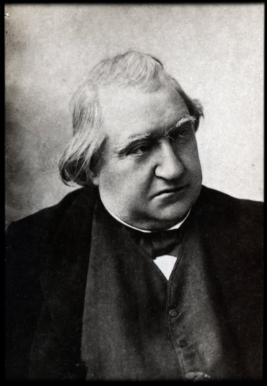 Ernest Renanin (1823-1892), ranskalaisen filosofin ja kirjailijan muotokuva. tekijältä French Photographer