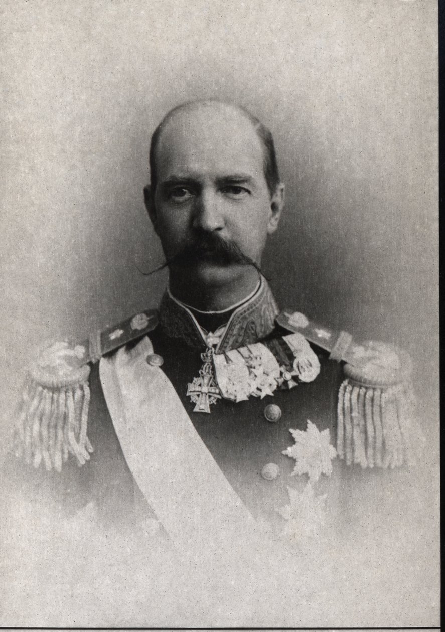 Kreikan kuninkaan George I:n (1845-1913) muotokuva. tekijältä French Photographer