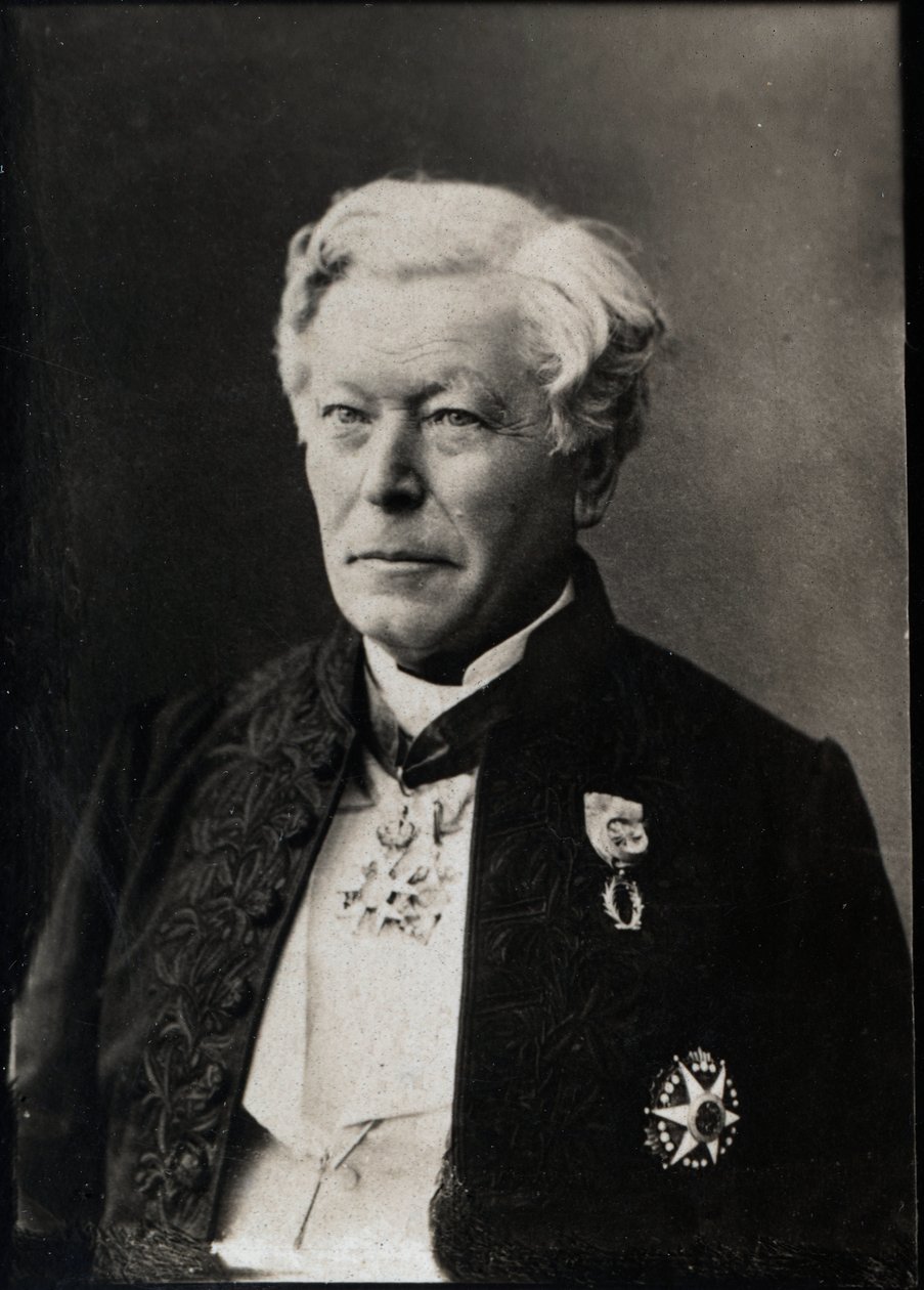 Ranskalaisen tähtitieteilijän Herve Auguste Fayen (1814-1902) muotokuva. tekijältä French Photographer