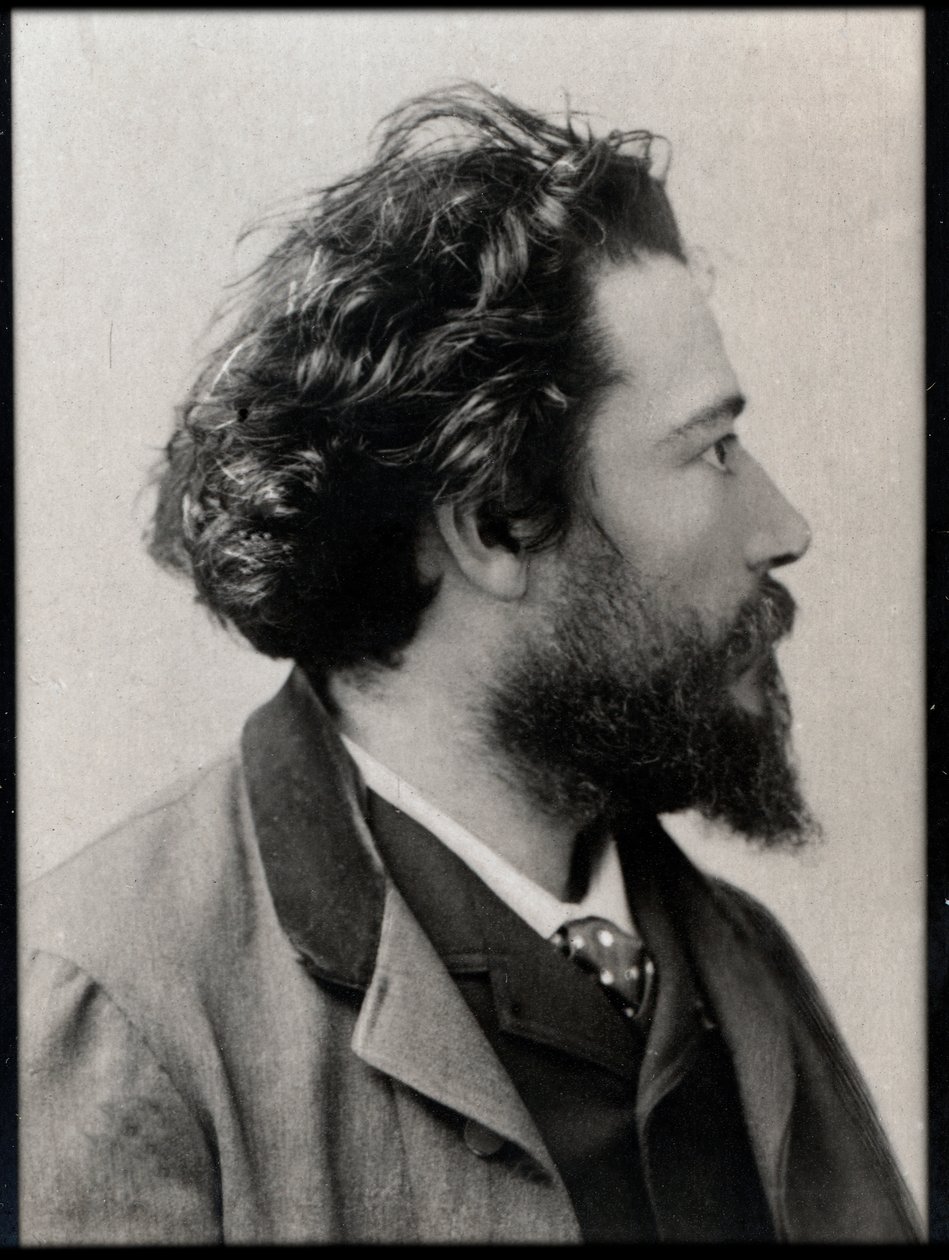 Muotokuva Jean Francois Victor Aicardista (1848-1921), ranskalaisesta runoilijasta, näytelmäkirjailijasta ja kirjailijasta. tekijältä French Photographer