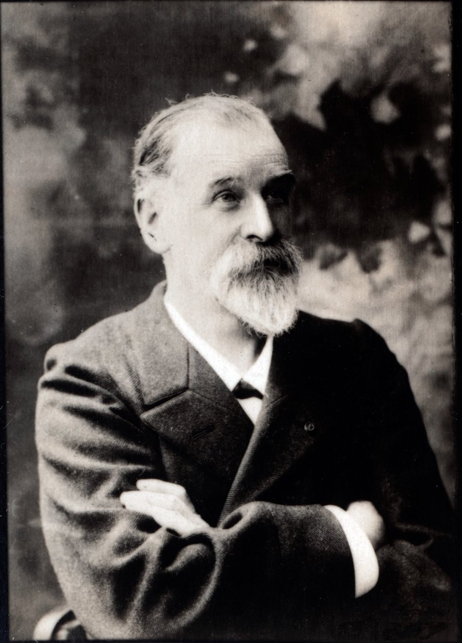 Just Lucas Championnieren (1843-1913), ranskalaisen kirurgin muotokuva. tekijältä French Photographer