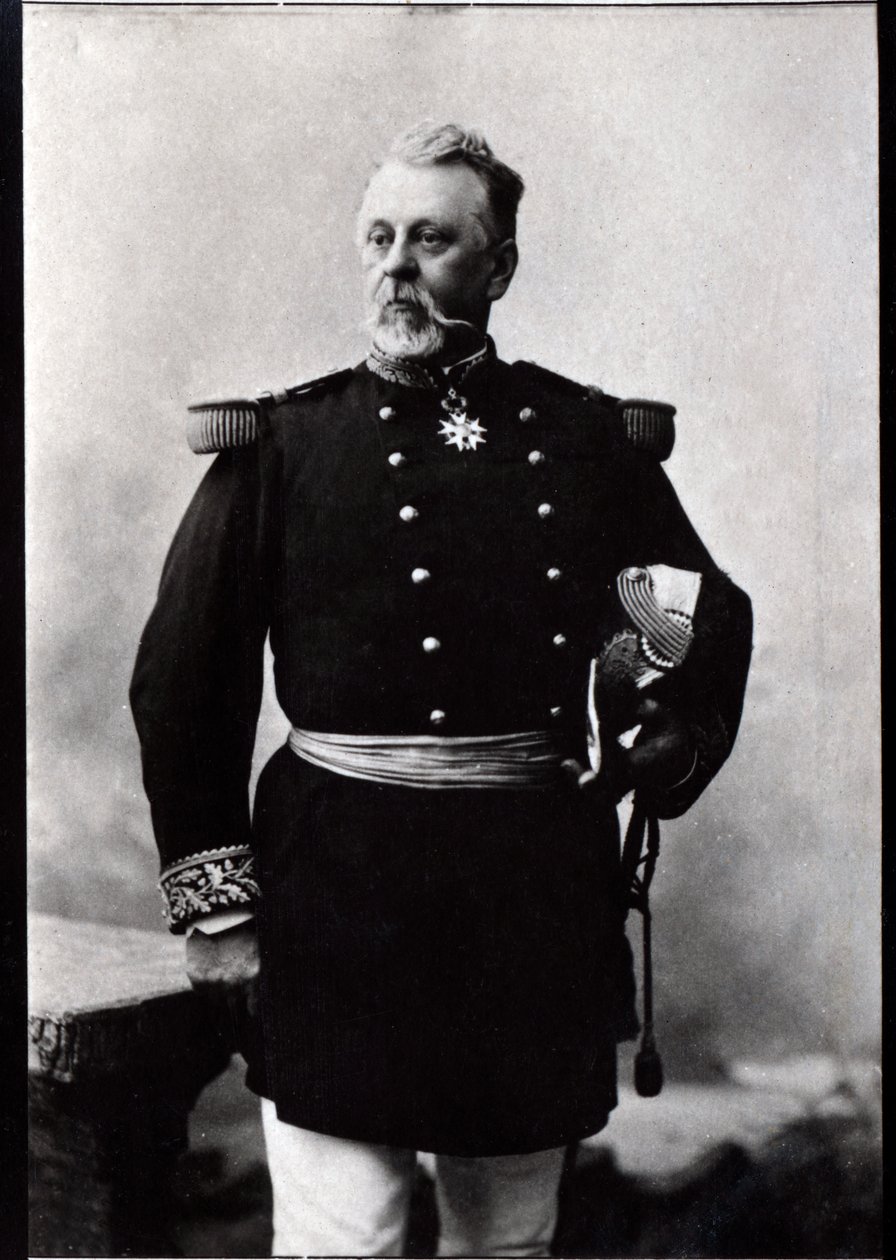Muotokuva Leon de Poilloue de Saint Marsista (1832-1897), ranskalaisesta kenraalista. tekijältä French Photographer