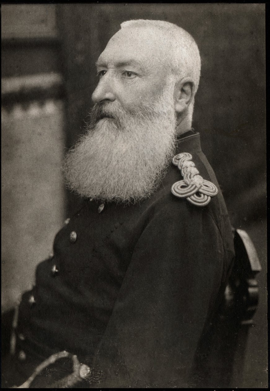 Belgian kuninkaan Leopold II:n (1835-1909) muotokuva. tekijältä French Photographer