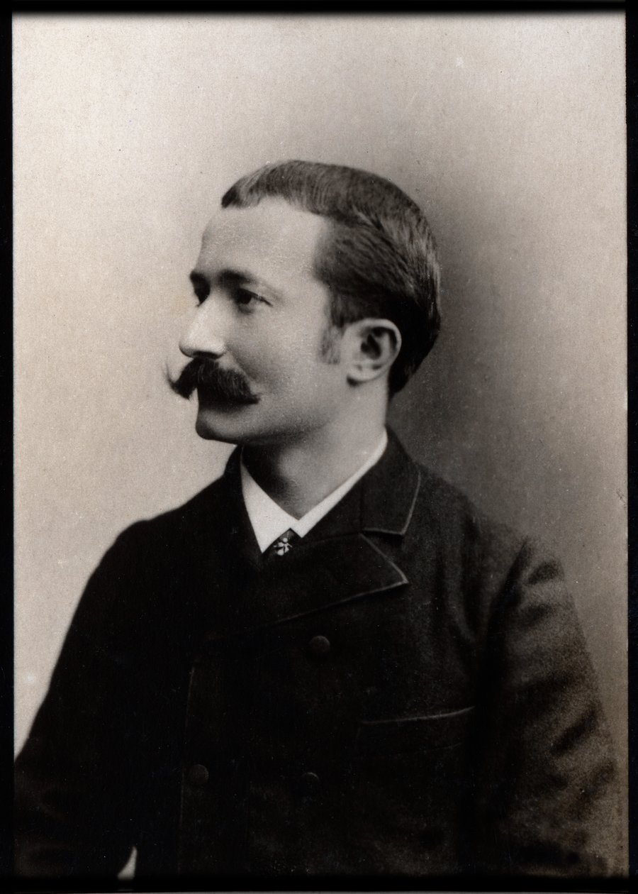 Ranskalaisen kapellimestari ja säveltäjä Louis Gannen (1862-1923) muotokuva. tekijältä French Photographer