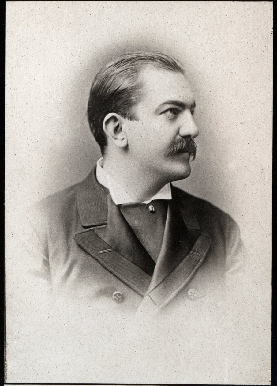 Serbian kuninkaan Milano I:n (1854-1901) muotokuva. tekijältä French Photographer