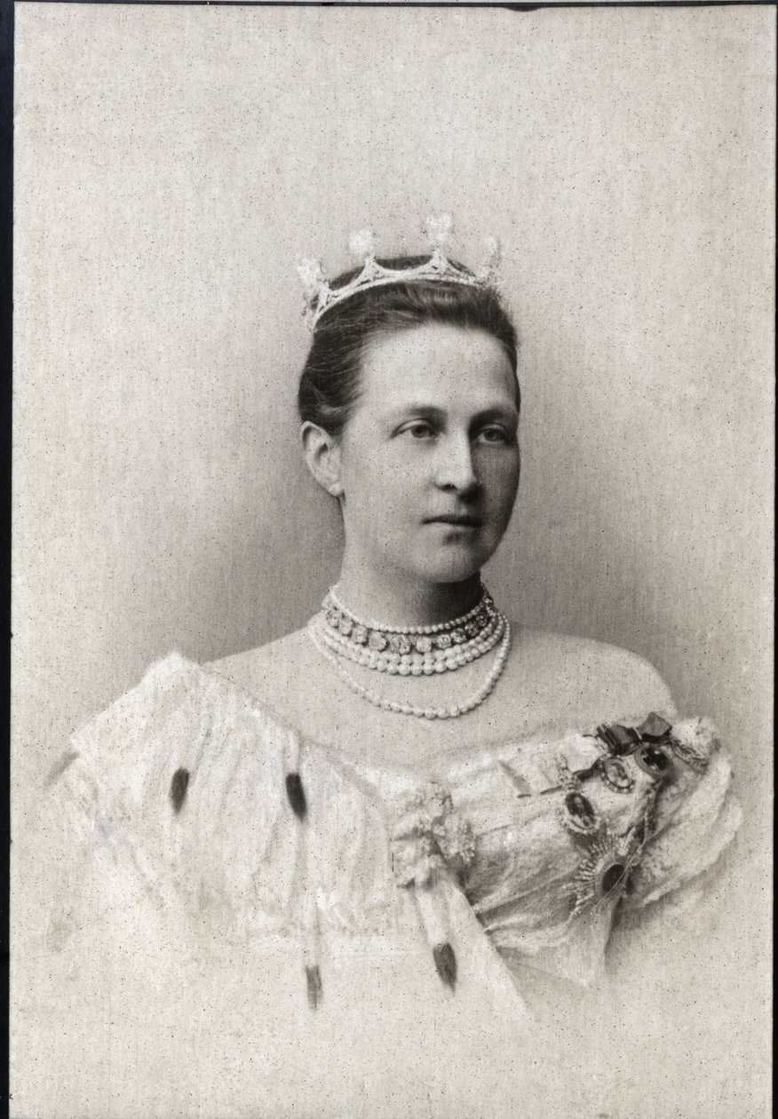 Venäjän Olga Konstantinovnan (1851-1926), Kreikan kuningattaren muotokuva. tekijältä French Photographer