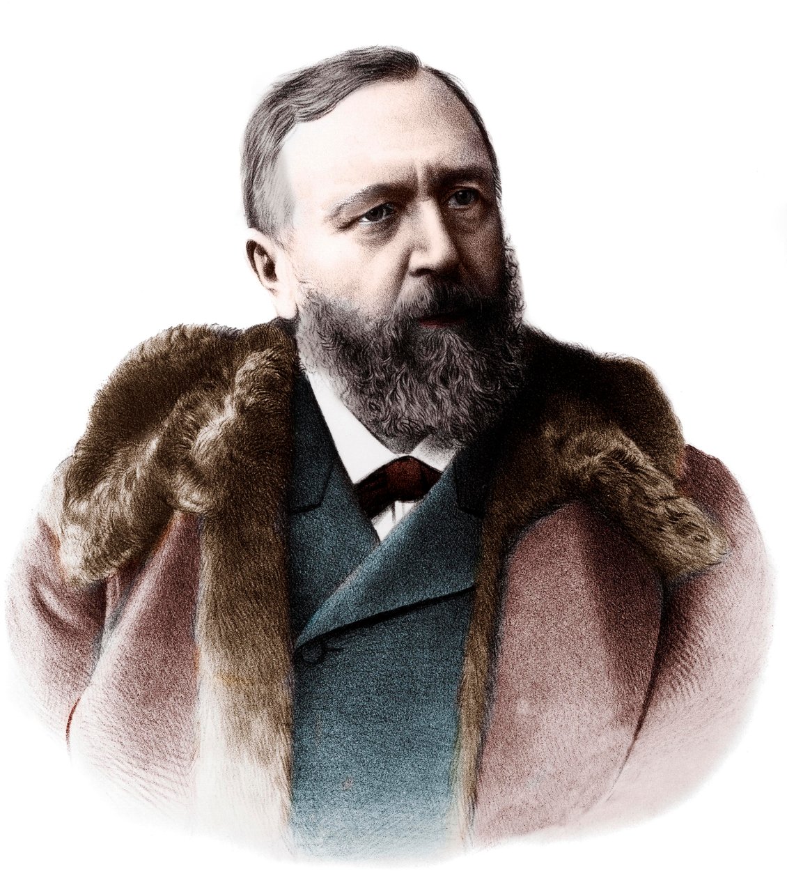 Richard von Krafft Ebingin (1840-1902), saksalaisen neuropsykiatrin muotokuva. tekijältä French Photographer