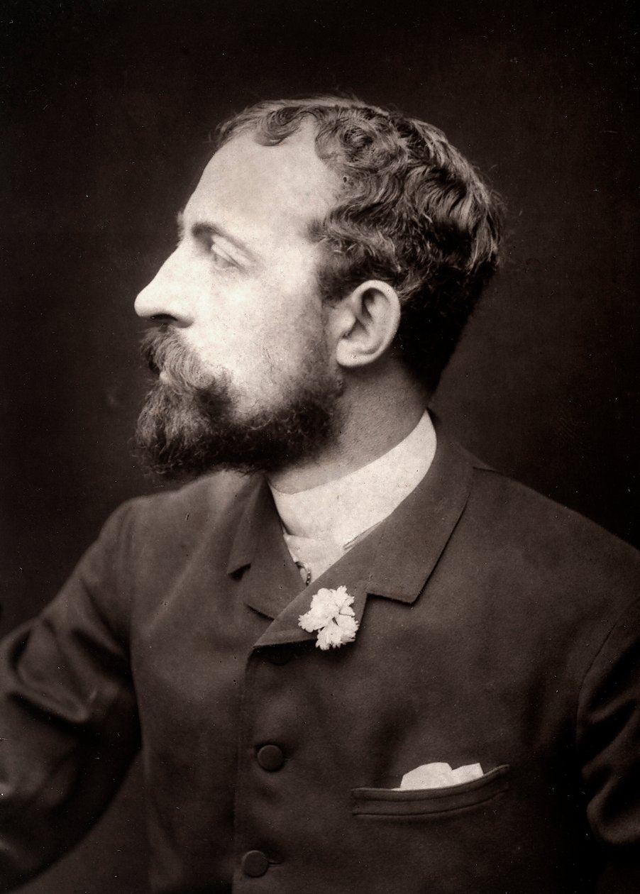 Taiteilija Théobald Chartran kuvasi Pariisin salongissa 1885 tekijältä French Photographer