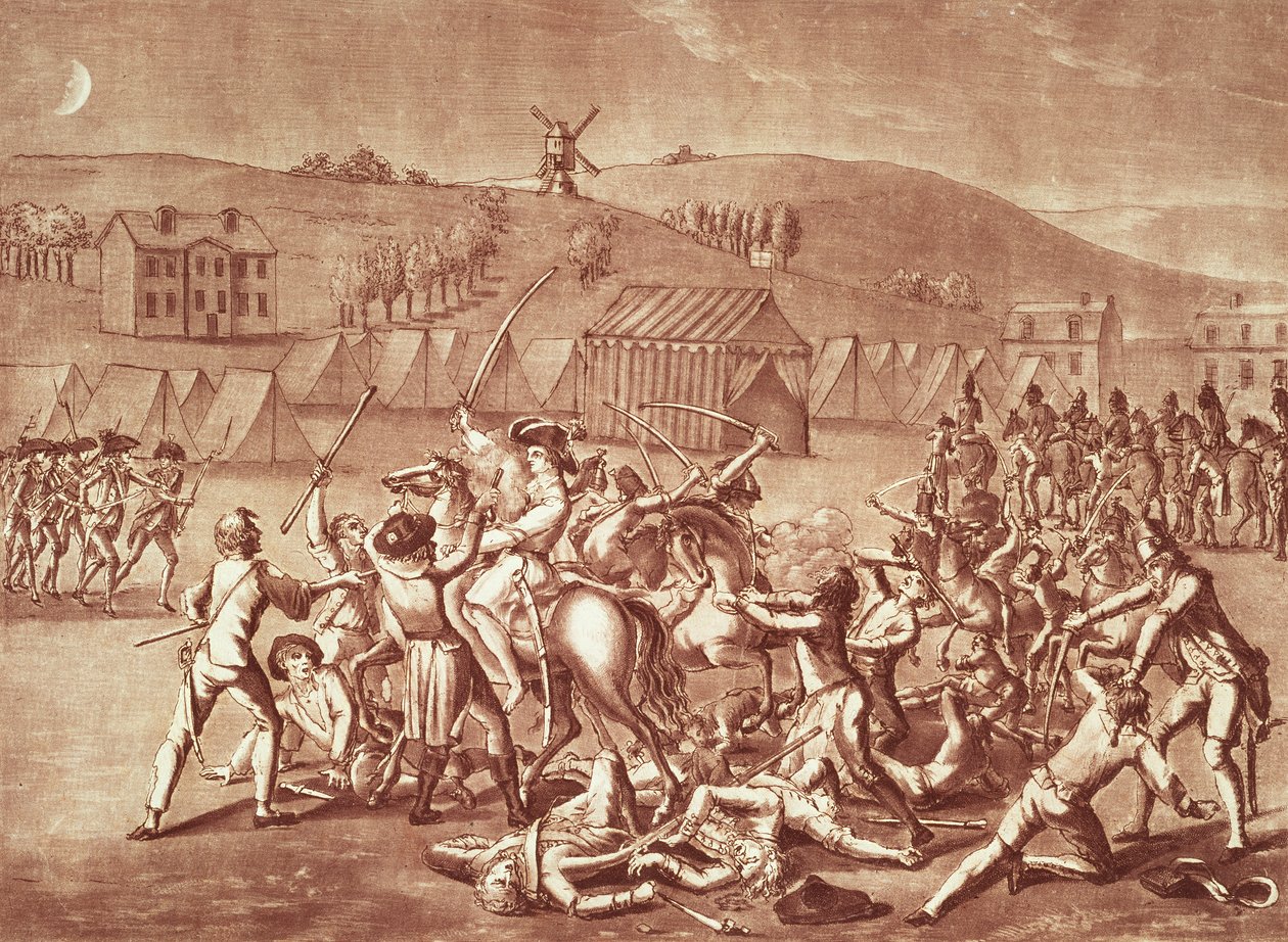 Iltahyökkäys Grenellen leiriin, 23. Fructidor, vuosi 4 (elokuu 1796) tekijältä French School