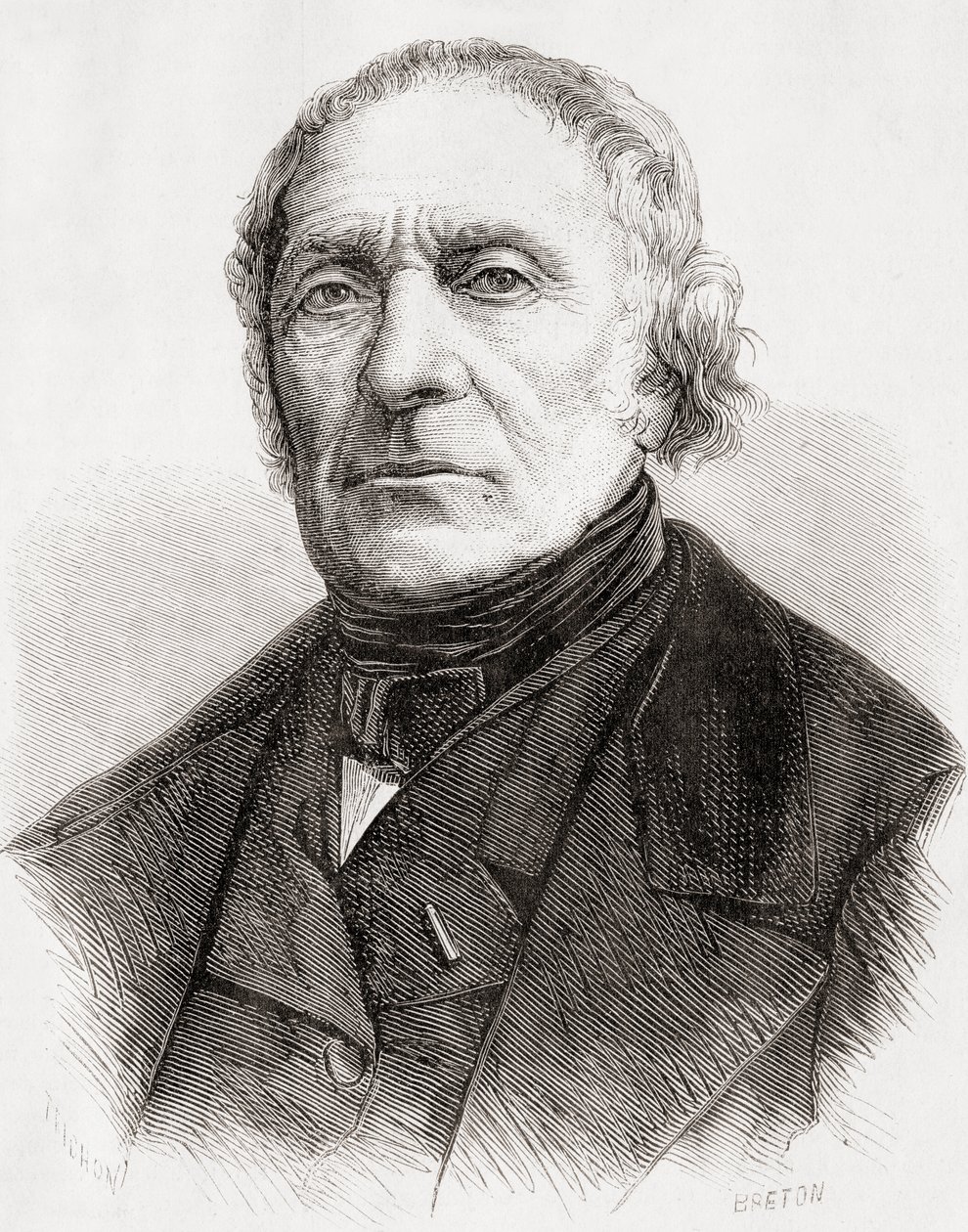 François Pierre Guillaume Guizot, LUnivers Illustrésta, julkaistu 1866 tekijältä French School