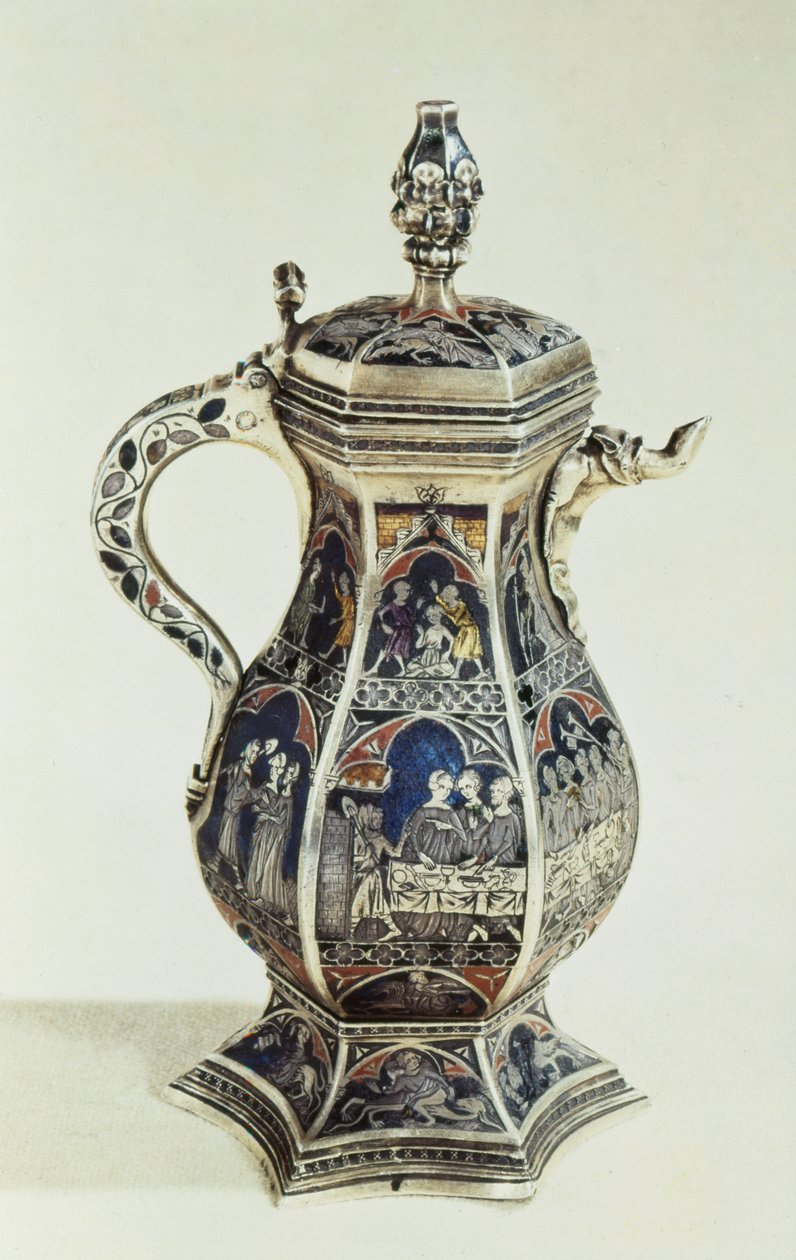 Kannu, 1333 (kulta, emaloidut paneelit) tekijältä French School
