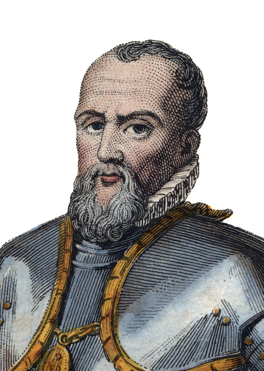 Anne de Montmorency, duc de Montmorency (1492-1567), ranskalainen sotilas, valtiomies ja diplomaatti, muotokuva. tekijältä French School