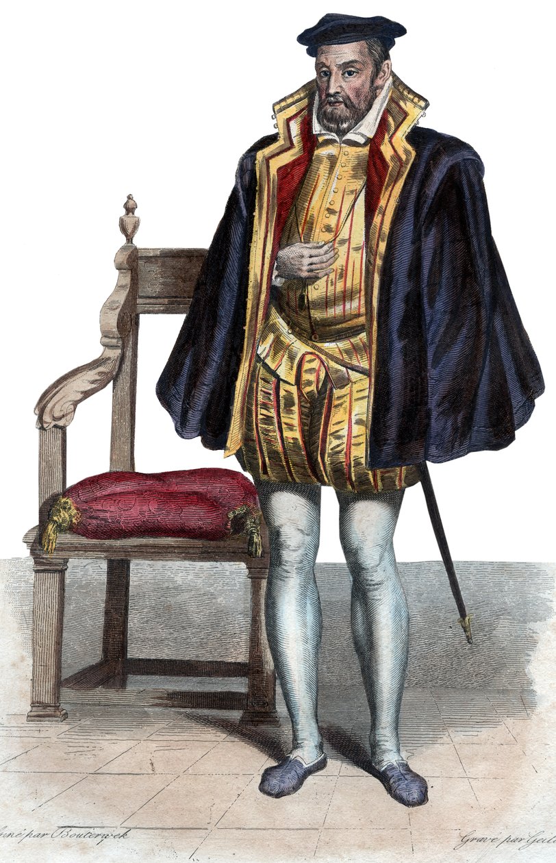 Muotokuva Gaspard II de Colignysta (1519-1572), ranskalaisesta aatelista ja amiraalista. tekijältä French School