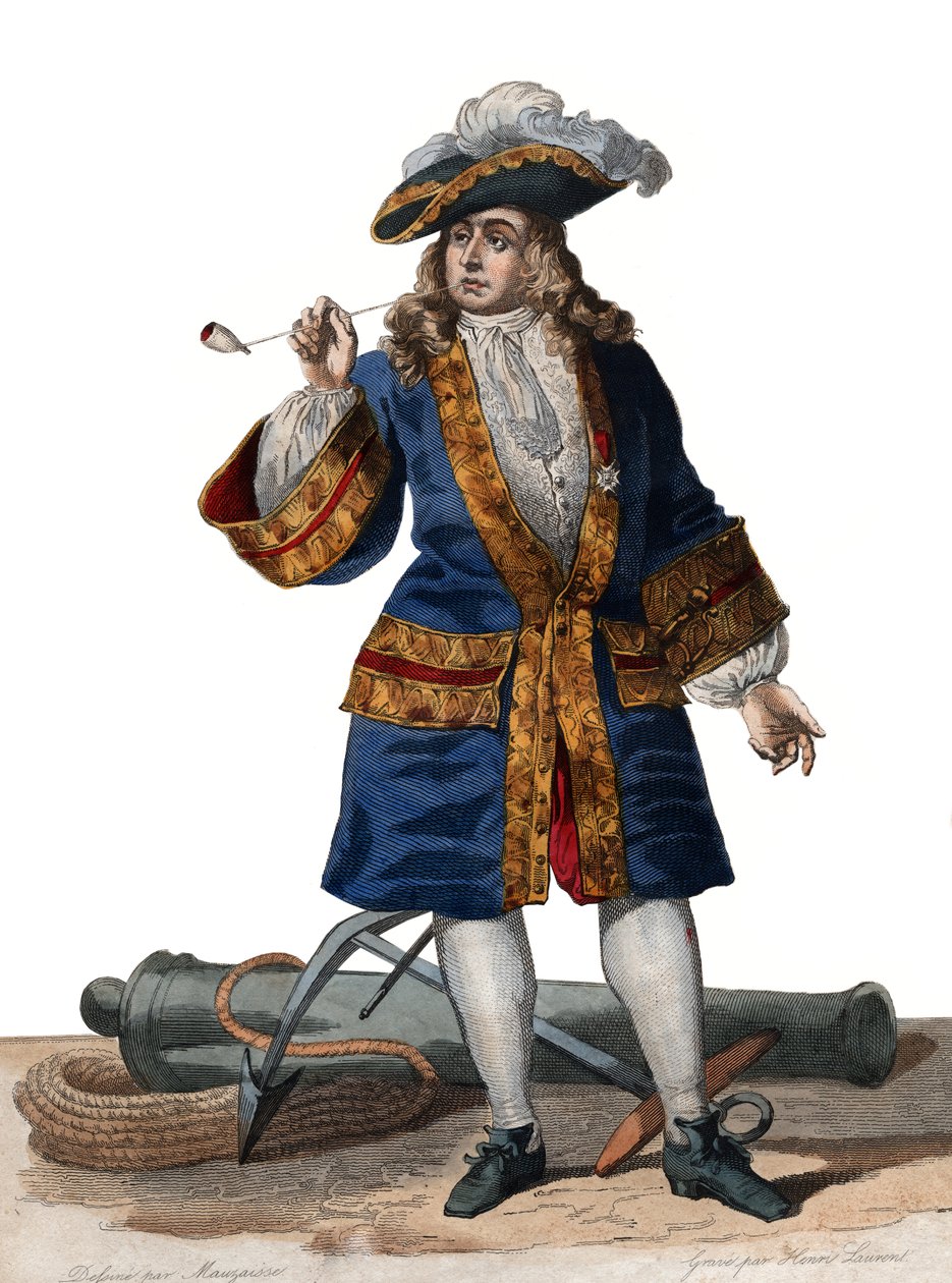 Jean Bartin (1650-1702), ranskalaisen korsaarin muotokuva. tekijältä French School