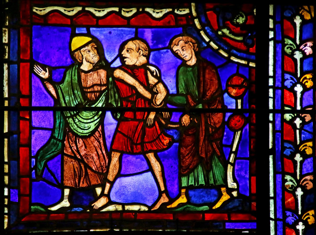 Eksena mula sa Buhay ni St. Martin, Chartres Cathedral finn tekijältä French School