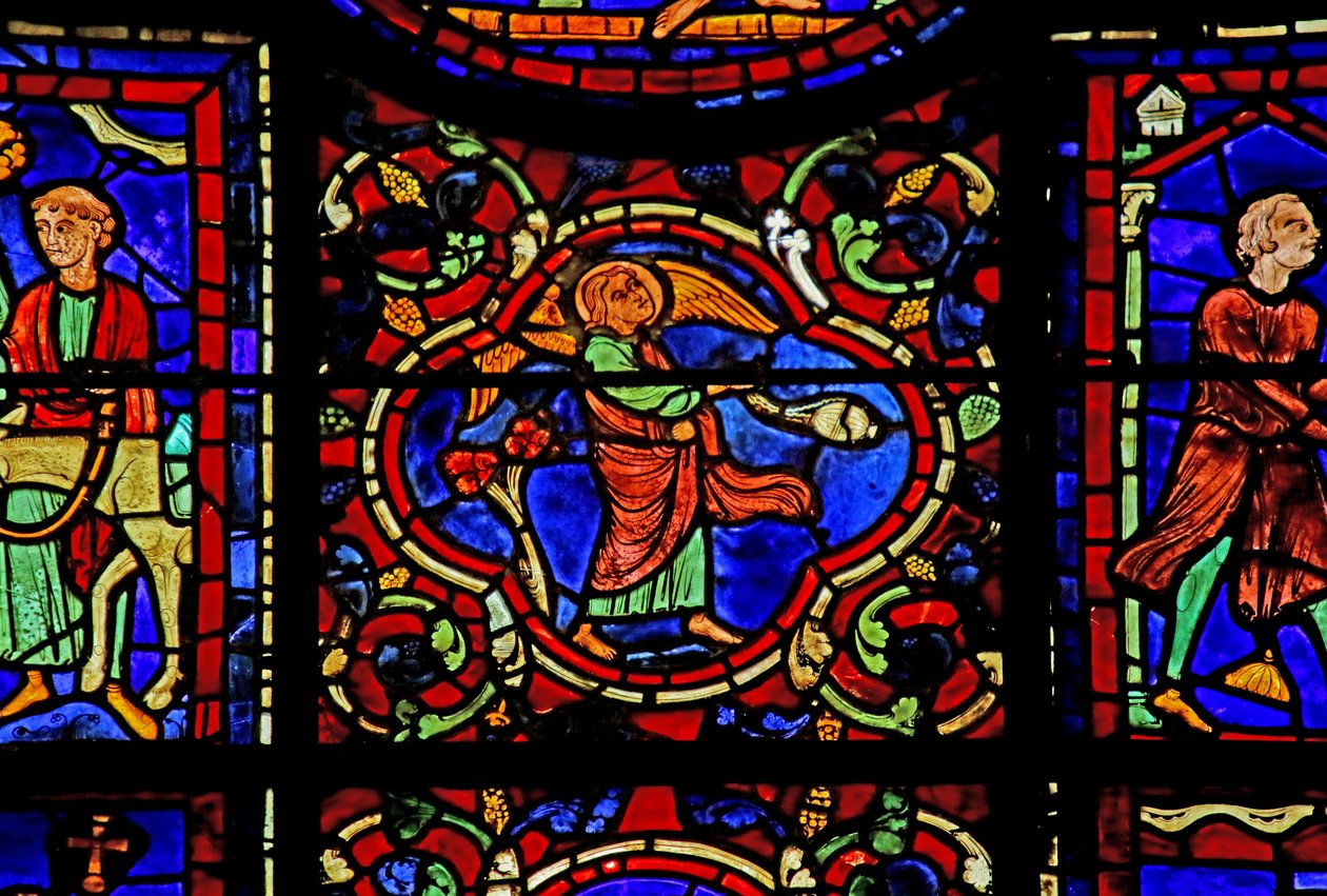 Eksena mula sa Buhay ni St. Martin, Chartres Cathedral finn tekijältä French School