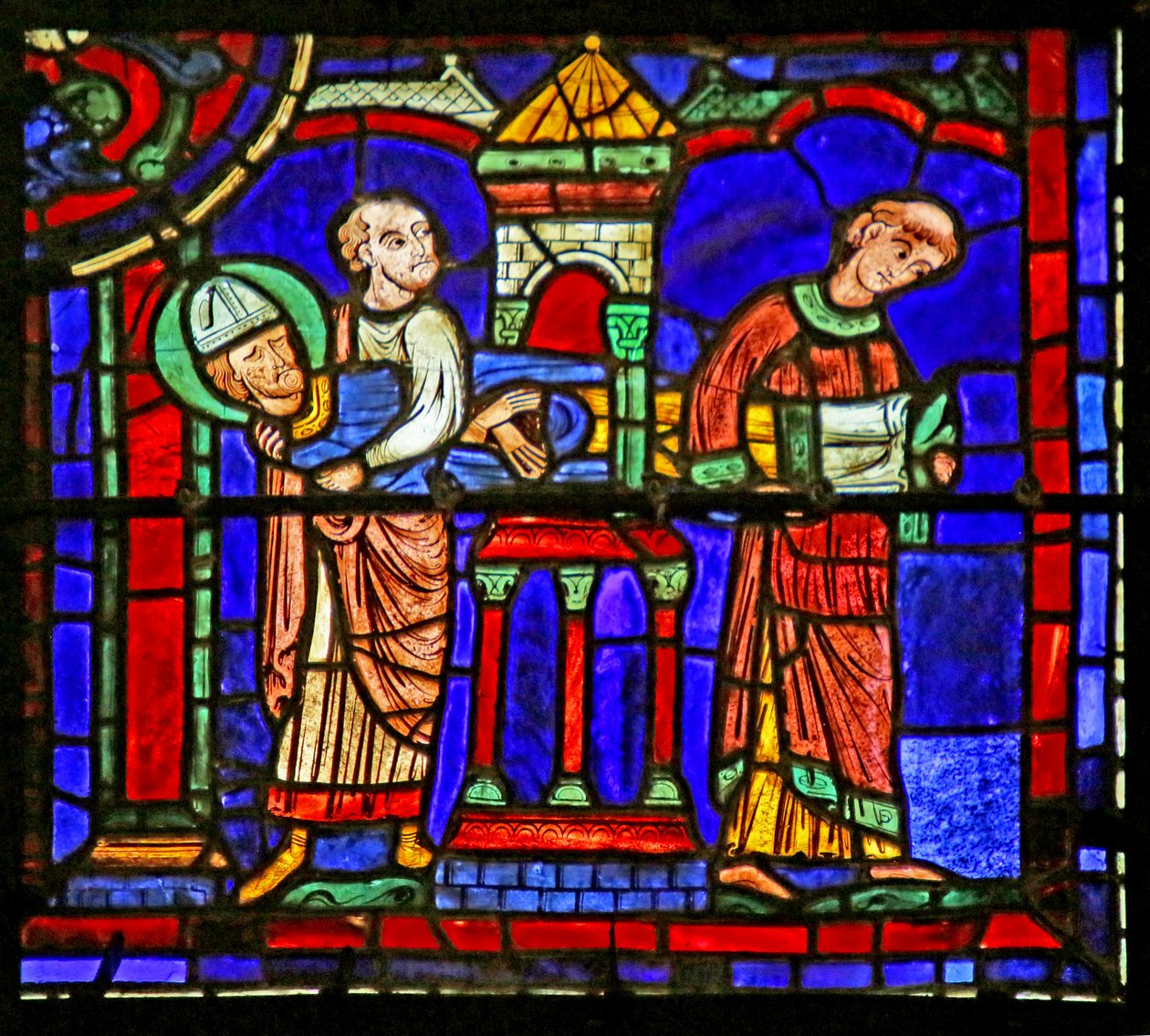 Eksena mula sa Buhay ni St. Martin, Chartres Cathedral finn tekijältä French School