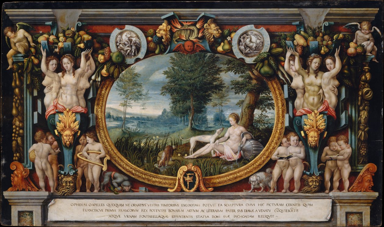 Fontainebleaun nymfi, noin 1575-99 tekijältä French School