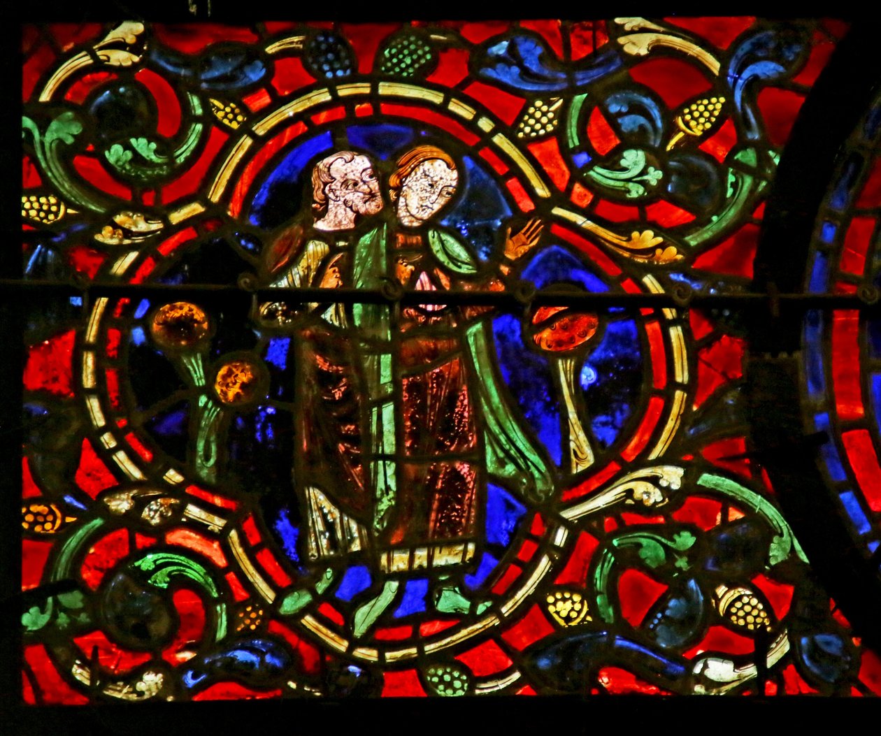 Panonood ng Consecration, eksena mula sa Life of St. Martin, Chartres Cathedral finn tekijältä French School
