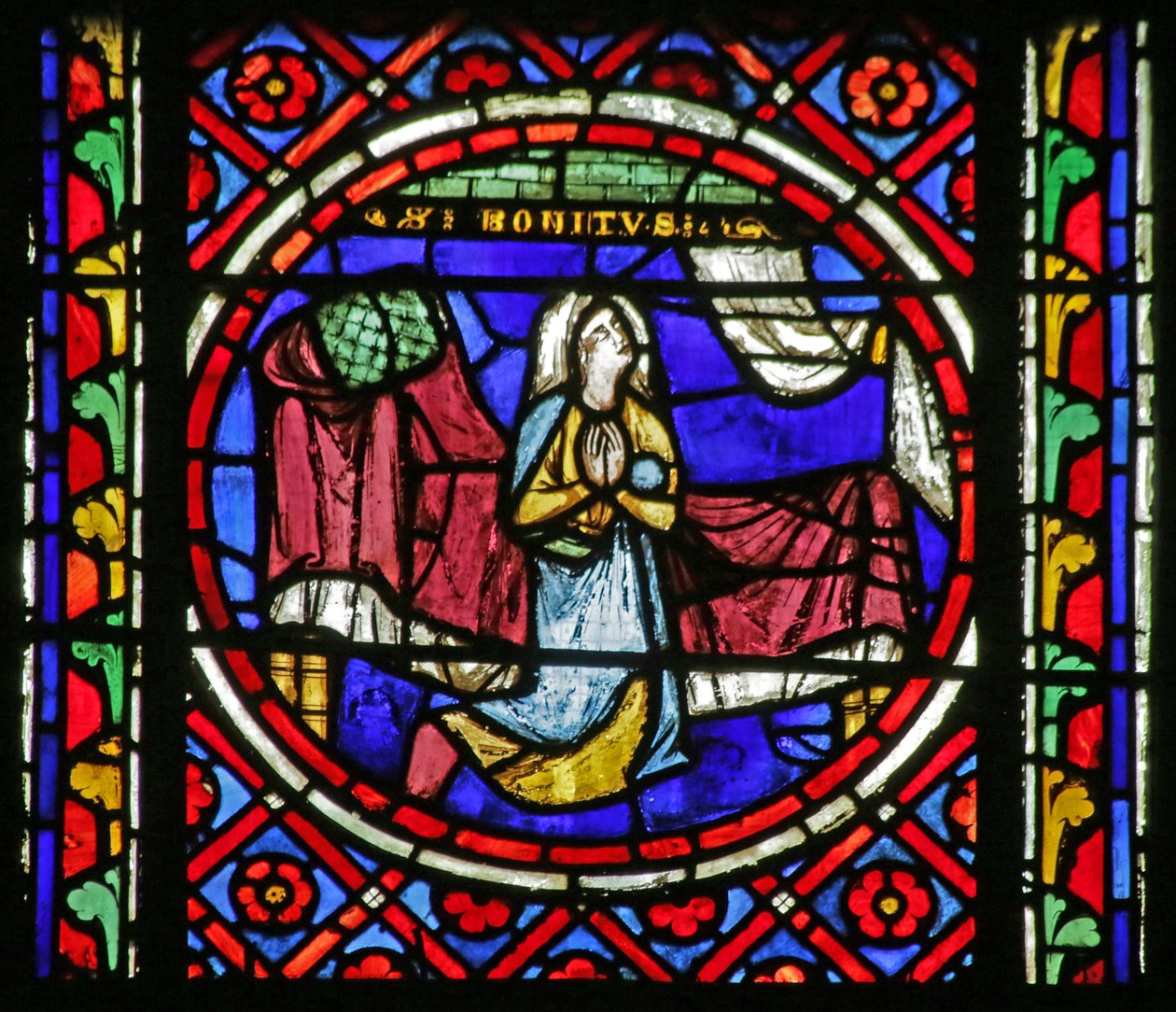 Ikkuna, jossa on kohtaus Saint Bonnet