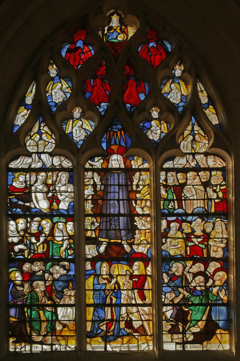 Kristuksen toista tulemista kuvaava ikkuna, 1470 tekijältä French School