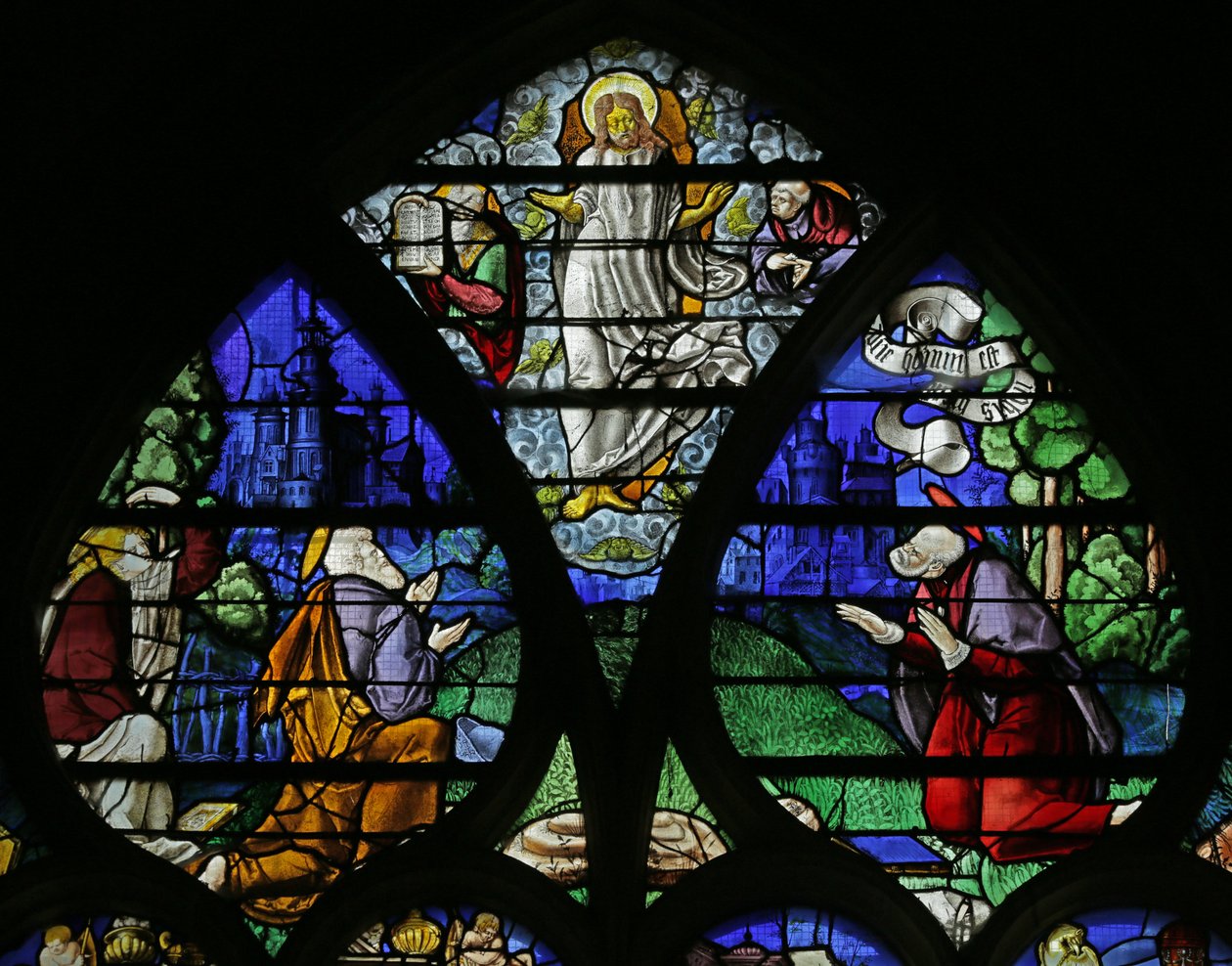 Kirkastumista kuvaava ikkuna, 1532 tekijältä French School