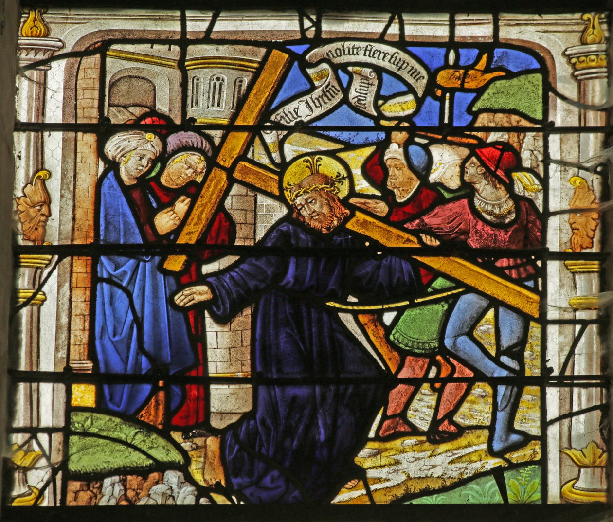 Via Crucis -katua kuvaava ikkuna tekijältä French School