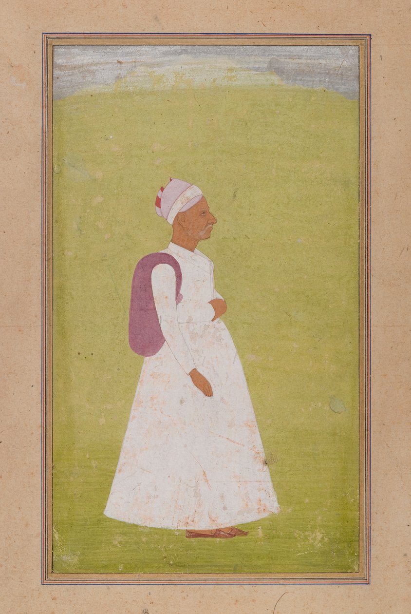 Vanha mies, n. 1730 (läpinäkymätön wc paperilla) tekijältä Indian School