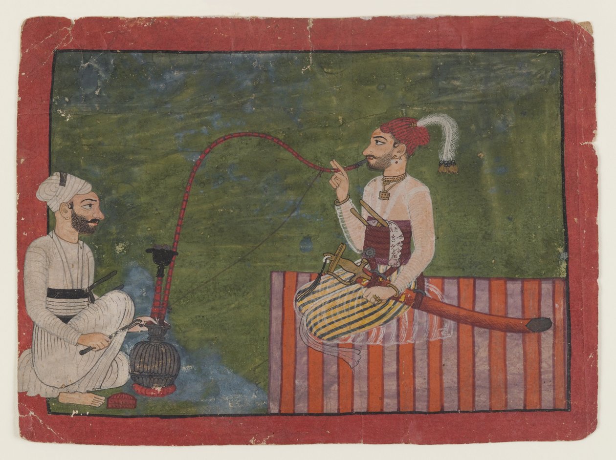 Prinssin muotokuva, n. 1700-1710 (läpinäkymätön wc paperilla) tekijältä Indian School