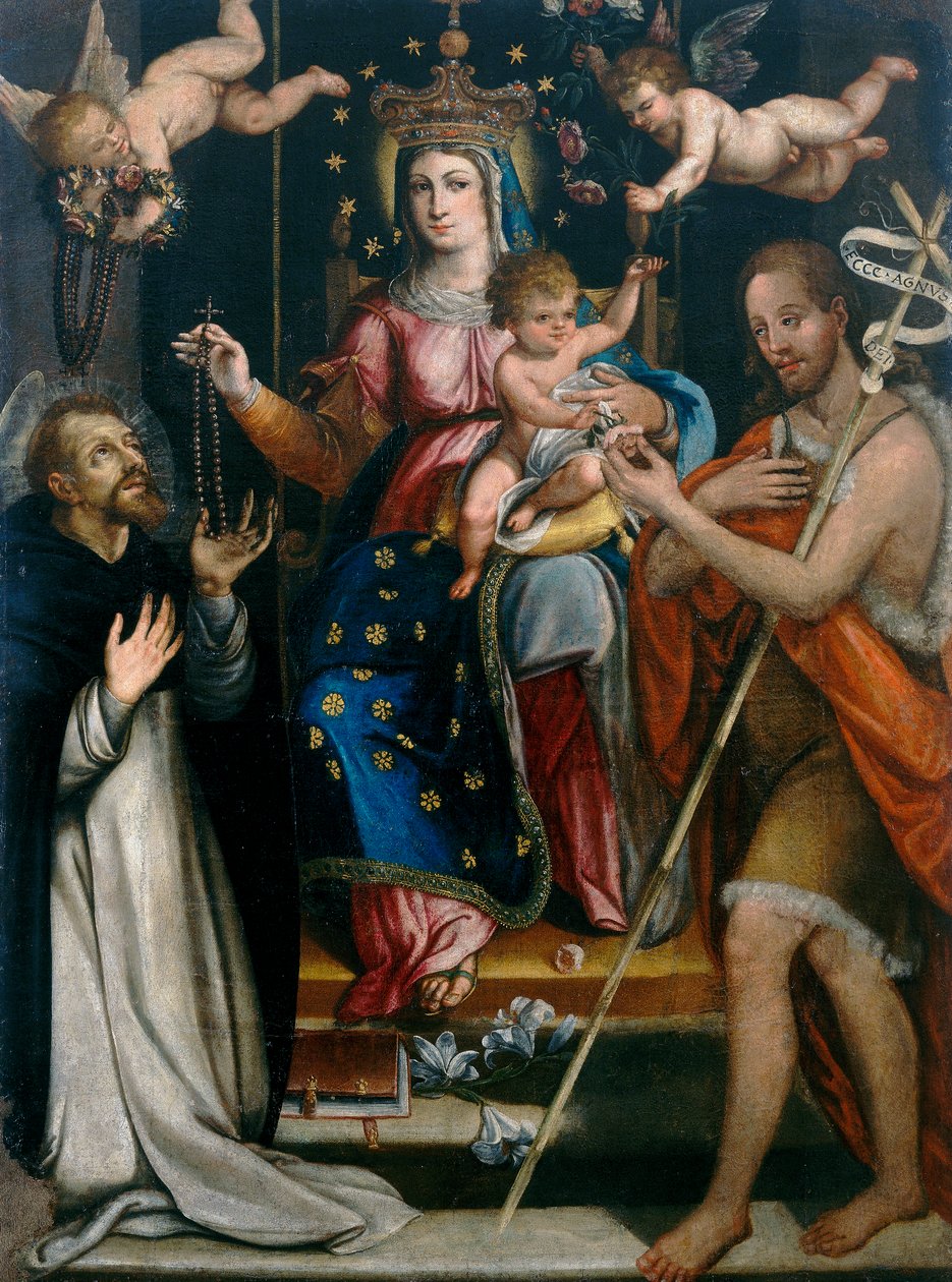 Ruusukon Madonna tekijältä Italian School