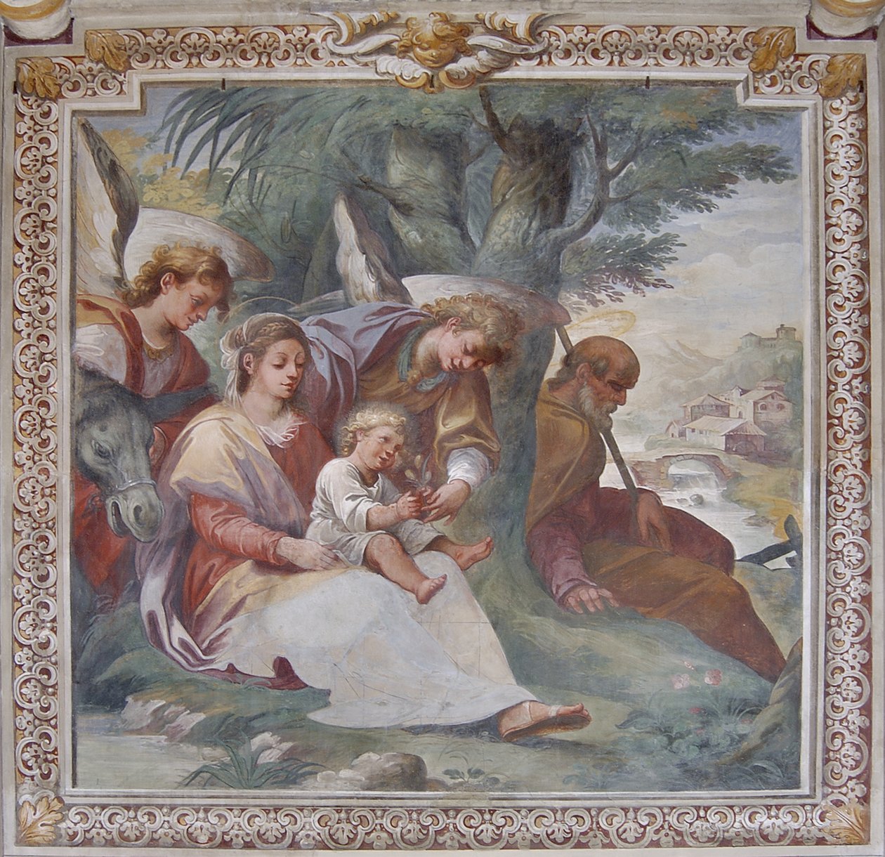 Lepää lennolla Egyptiin, Santa Margheritan kappeli tekijältä Italian School