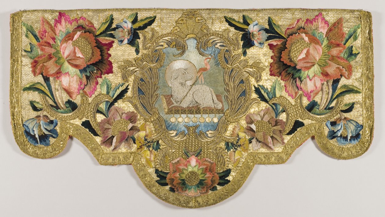 Kirkollinen puhujakoristelu, n. 1730 (tekstiili) tekijältä Mexican School