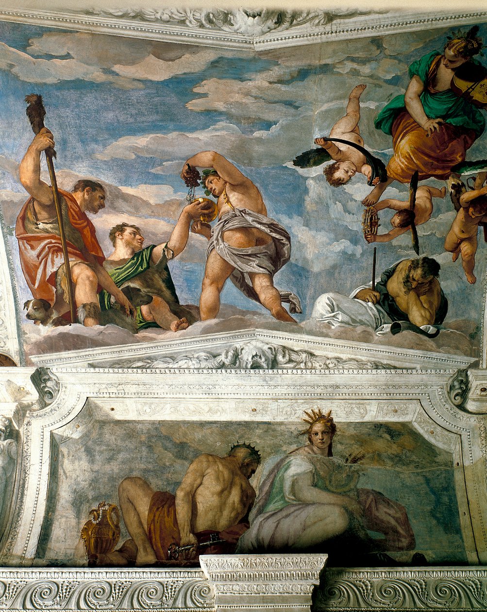 Pluto ja Ceres Bacchuksen ja Ikaruksen kanssa, 1560-62 tekijältä Paolo Veronese
